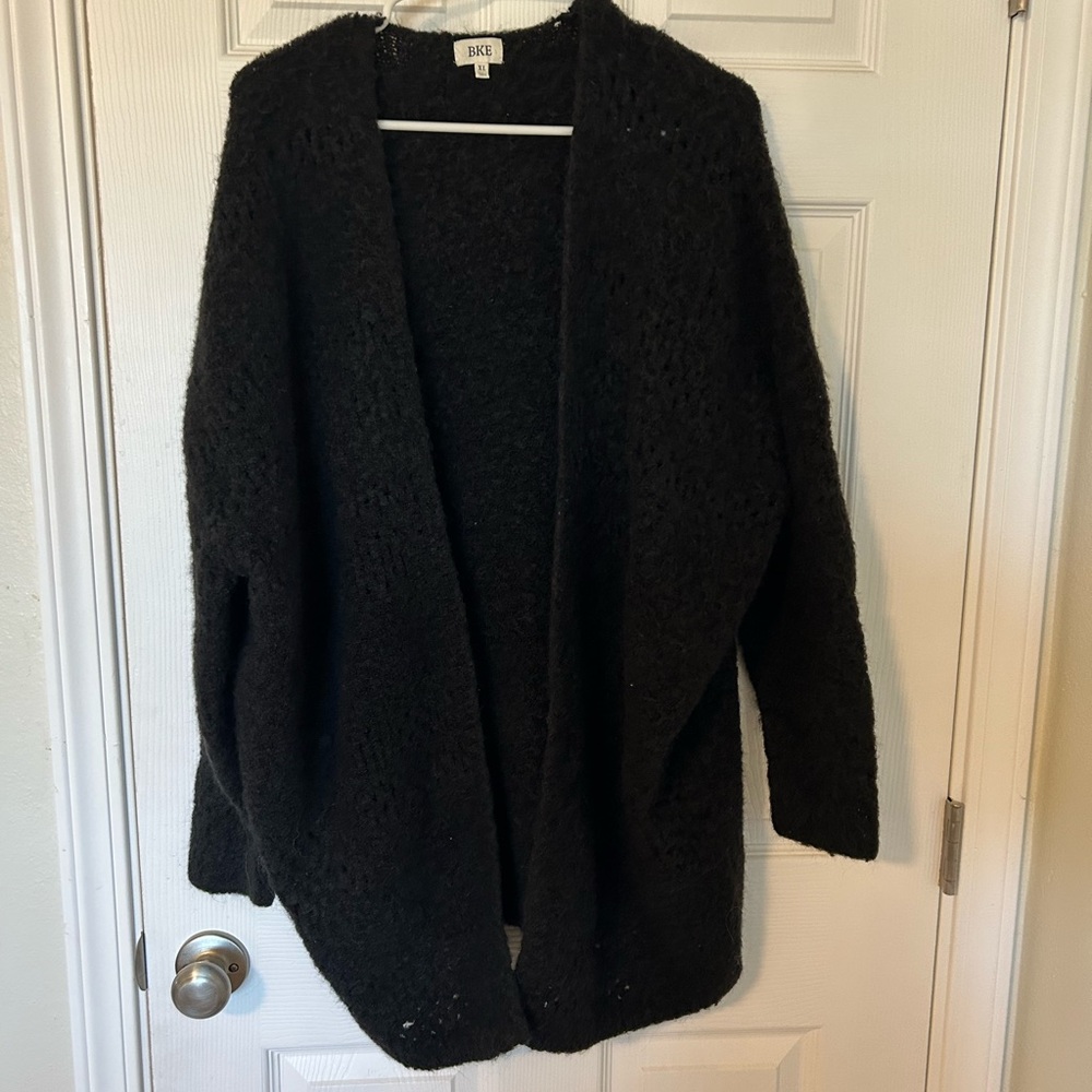 BKE Women's Black Cardigan Sweater